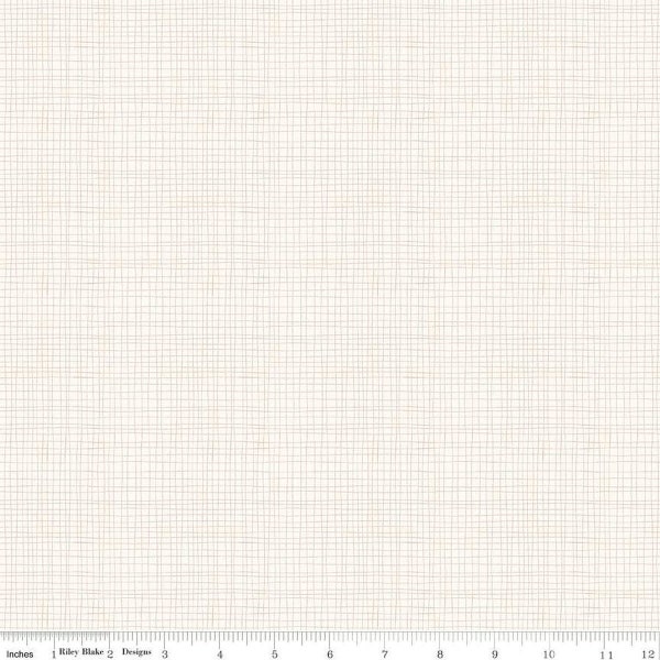 Love You S'more Weave Cream * - LAMINATED Cotton Fabric - Riley Blake