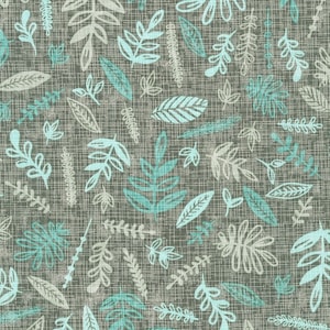 Leaves 2 * - Wide Width - LAMINATED Cotton Fabric - Robert Kaufman