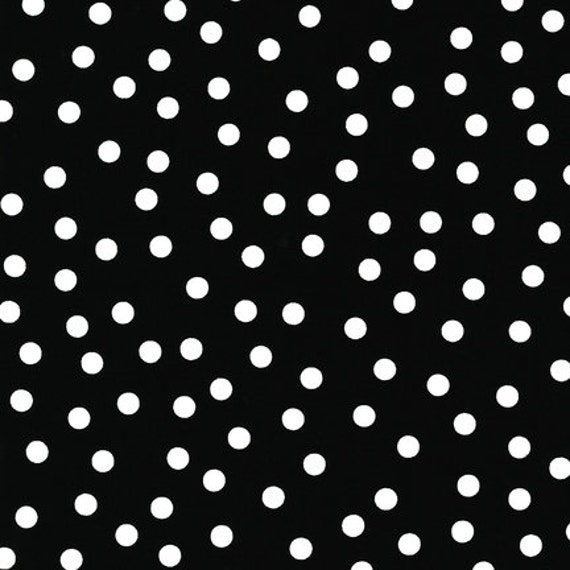 20 X 20 LAMINATED cotton fabric Scattered Black and White | Etsy