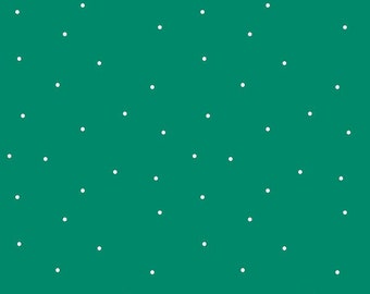 Imagine Hexie Sprinkle Green * - LAMINATED Cotton Fabric - Riley Blake
