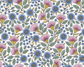 Delphine Garden Floral * - Ancho Ancho - Tela de Algodón LAMINADA - Robert Kaufman