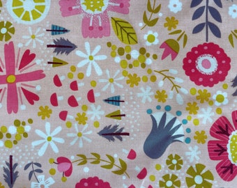 Goldilocks floral - LAMINATED Cotton Fabric - Riley Blake