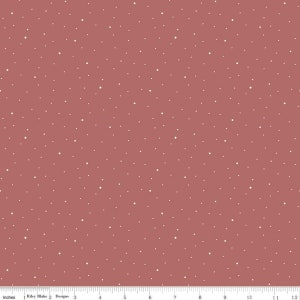 Dapple Dot Canyon Rose * - LAMINATED Cotton Fabric - Riley Blake