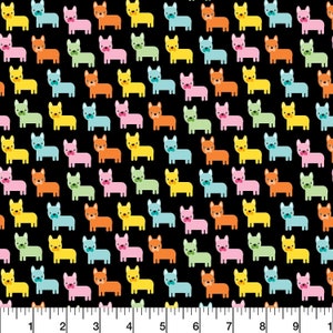 Urban Zoologie Dogs Multi * - Wide Width - LAMINATED Cotton Fabric - Robert Kaufman