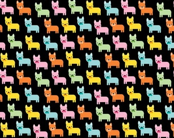 Urban Zoologie Dogs Multi * - Wide Width - LAMINATED Cotton Fabric - Robert Kaufman