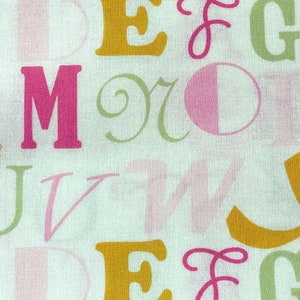 Little House by Annette Tatum Alphabet - LAMINATED Cotton Fabric - Westminster