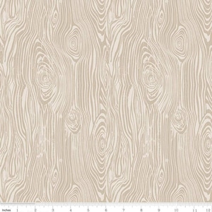 My Heritage Faux Bois Wood Grain Parchment * - LAMINATED Cotton Fabric - Riley Blake