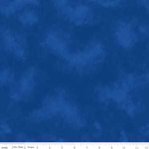 Tie Dye Cloud Blue * - LAMINATED Cotton Fabric - Riley Blake