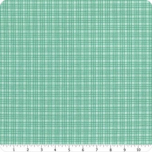 Bee Plaid Hayride Sea Glass * - LAMINATED Cotton Fabric - Riley Blake