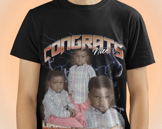 Viral Funny Meme Shirt, Congrats Reaction Tee, TikTok Trend Graphic Top, Retro Y2K Humor Tee, Internet Core Streetwear, Gift for Him or Her