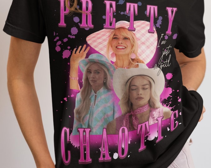 Margot Robbie Meme Shirt, Barbiecore Y2K Graphic Tee, Pink Grunge Alt Clothing, Retro 90s Aesthetic Streetwear, Funny Feminine Gift for Her