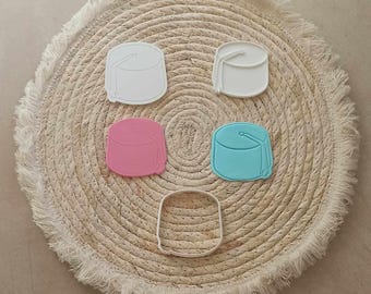 Emporte-pièce babouche, tarbouche, tenue tahara -Compatible Contact Alimentaire - cookie cutter & stamp - cookies embosser