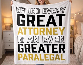 Detrás de cada gran abogado hay un asistente legal aún mejor. Frase audaz de agradecimiento legal. Dicho de asistente legal. Regalo legal.