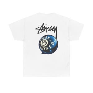 8-Ball Graphic Tee: Stu ssy Unisex Heavy Cotton T-Shirt