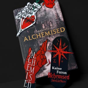 Alchemised 3D Printed Bookmark Set –  Dark Fantasy Bookmark, Gothic Book Lover Gift, Romantasy Merch, Bookish Gift, Fantasy Reader Accessory