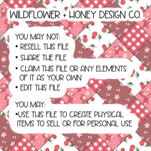 Cherry Patchwork Seamless Pattern | (Digital Download) image 6