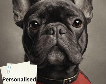 Personalised Pet Portrait In Football Shirt - Custom Dog Or Cat Artwork - Unique Pet Gift - Fun Bathroom Poster Gift - Football Lover Gift