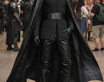 Kylo Ren Cosplay Costume | Star Wars The Last Jedi Men's Black Sith Outfit