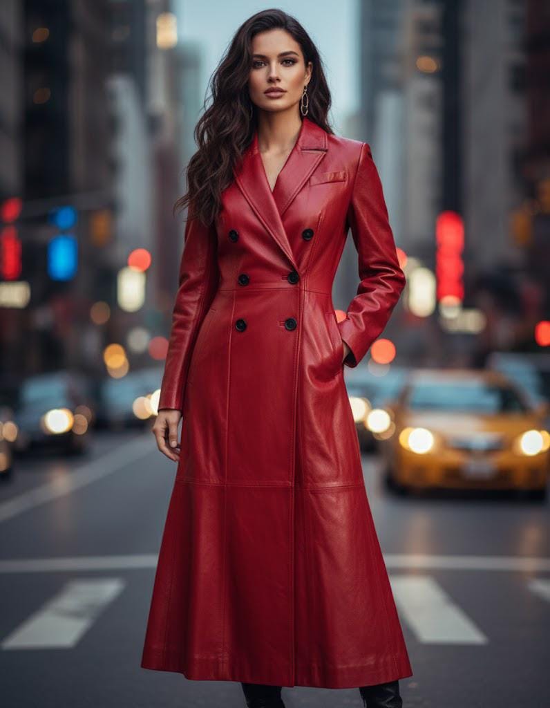 Trench Femme Orange Soyeux Manches 3/4 - Taille XS Ou S, Occasion En Très Bon état