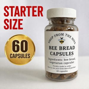 Bibrödkapslar • Naturlig superfood, fermenterad pollen (60 st)