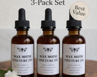 3-Pack Wax Moth Tincture, Ognevka – 3 × 60 ml Galleria mellonella Extract Liquid Drops