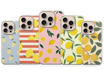 Lemon Phone Case Yellow Citrus Fresh Fruit cover for iPhone 17 Pro Max 16e 15 14 13,Samsung S25 Ultra S24 FE A56 A16,Pixel 10 XL 9a 8 7