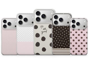 Polka Dot Phone Case Pattern  Cover for iPhone 17 Pro Max, 16e, 15, 14, 13 & Samsung S26 Ultra, S25 FE, A57, A56, Pixel 10, 9A