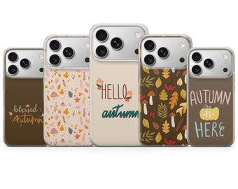 Fall Phone Case Autumn Leaves Cover for iPhone 17 Pro Max, 16e, 15, 14, 13 & Samsung S26 Ultra, S25 FE, A57, A56, Pixel 10, 9A