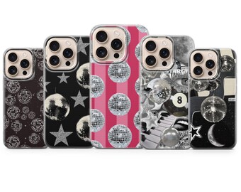 Disco Balls Phone Case Groove Mirrorball Party Cover for iPhone 17 Pro Max 16e 15 14 13,Samsung S25 Ultra S24 FE A56 A16,Pixel 10 XL 9a 8 7