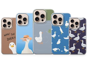 Duck Phone Case Funny Goose Aesthetic cover for iPhone 17 Pro Max 16e 15 14 13,Samsung S25 Ultra S24 FE A56 A16,Pixel 10 XL 9a 8 7