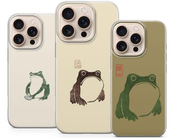 Grumpy Frog Phone Case Matsumoto Hoji Aesthetic cover for iPhone 17 Pro Max 16e 15 14 13,Samsung S25 Ultra S24 FE A56 A16,Pixel 10 XL 9a 8 7