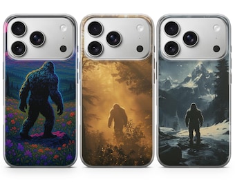 Scary Bigfoot Phone Case Horror Cover for iPhone 17 Pro Max, 16e, 15, 14, 13 & Samsung S26 Ultra, S25 FE, A57, A56, Pixel 10, 9A