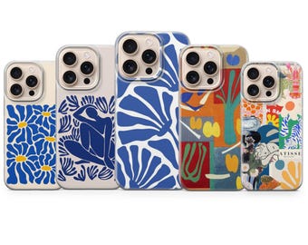 Henri Matisse Phone Case Abstract Matisse Art Cover for iPhone 17 Pro Max 16e 15 14 13,Samsung S25 Ultra S24 FE A56 A16,Pixel 10 XL 9a 8 7
