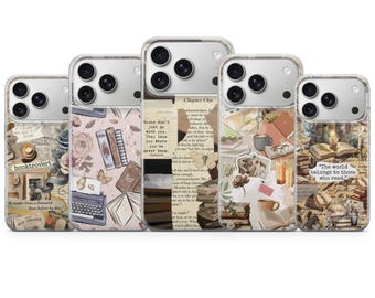 Book Lover Phone Case Romantasy Bookish  Cover for iPhone 17 Pro Max, 16e, 15, 14, 13 & Samsung S26 Ultra, S25 FE, A57, A56, Pixel 10, 9A