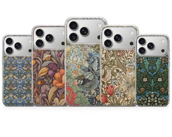 William Morris Phone Case Art Nouveau Cover for iPhone 17 Pro Max, 16e, 15, 14, 13 & Samsung S26 Ultra, S25 FE, A57, A56, Pixel 10, 9A