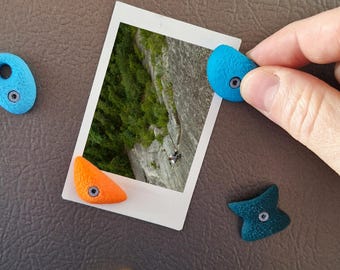3D Printed Bouldering Fridge Magnets, Climbing Hold Decor Set