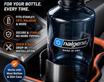 Cup holder extension compatible with Toyota RAV4 2021 and newer for 32 oz/40 oz bottles and cans