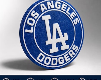 Los Angeles Dodgers Hitch Cover | 2 inch Trailer Hitch Plug | MLB Baseball Hitch Cap | Gift for Dodgers Fans | Fits Standard 2 inch Hitch