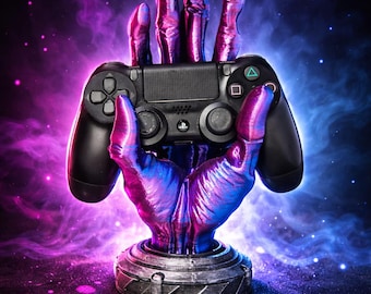 Xbox/Playstation Alien Hand Controller Holder - Gift for gamer - Gaming desk display