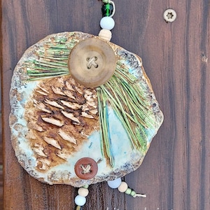 Pine Cone Ornament Designed and hand painted by Jodene Shaw