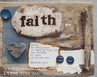 Faith Bible Verse Art by Jodene Shaw