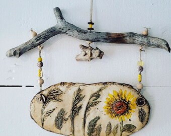 This is the day hanging sunflower art
