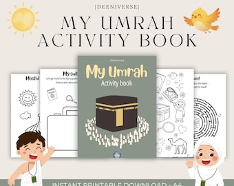 Umrah Activity Book for Kids | Ages 4+ | PDF Digital Download | Islamic printable