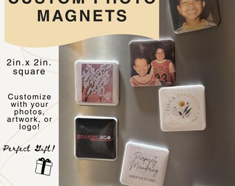 Magneti fotografici personalizzati 2x2