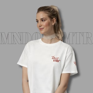 MNDOVRMTR — Camiseta de algodão "Supere todas as dúvidas" - Camiseta clássica unissex — Moda urbana motivacional