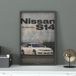 Nissan Silvia S14 JDM Car Print, Wallpaper (Digital Download)