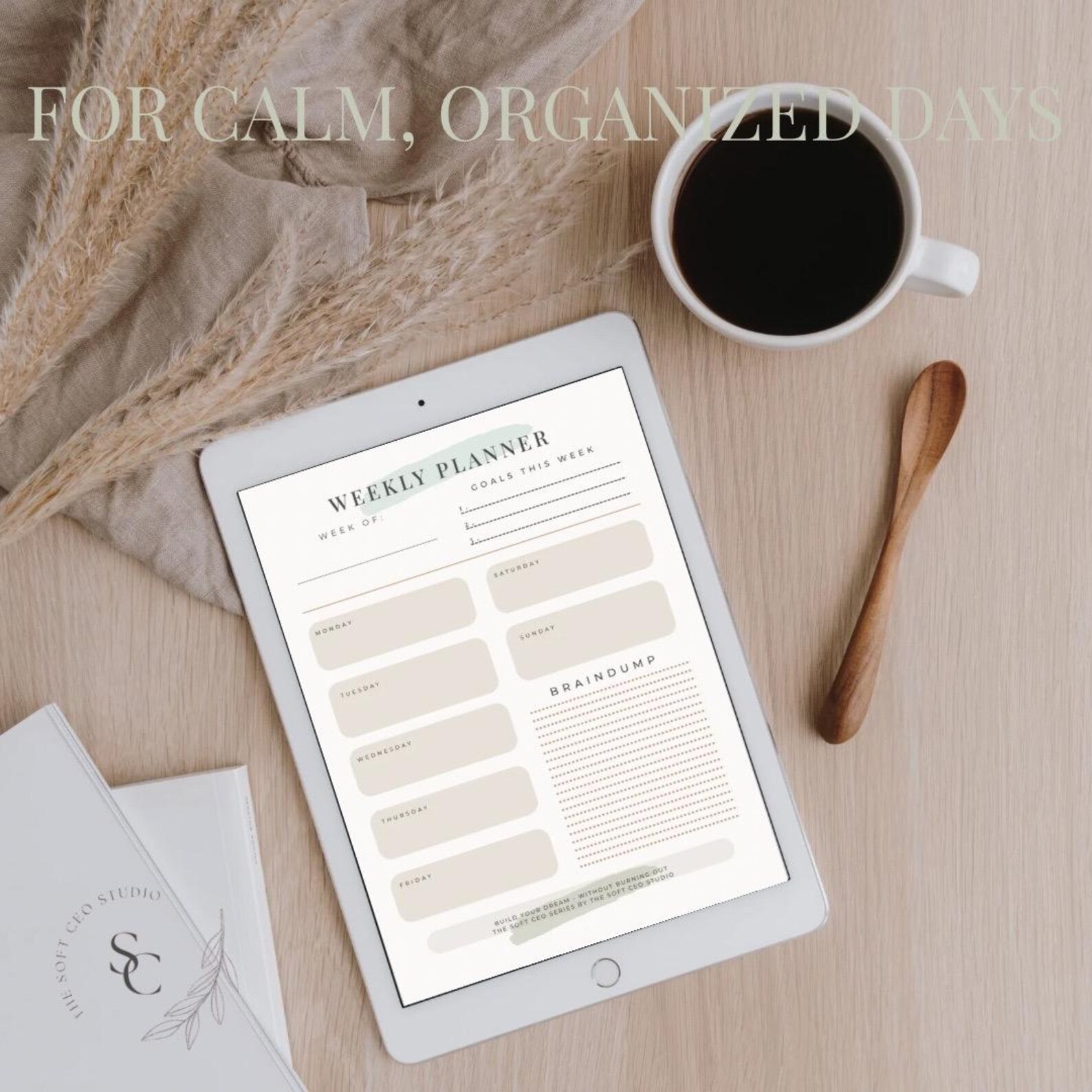 Soft CEO Weekly Planner Printable Feminine Productivity Planner Weekly ...
