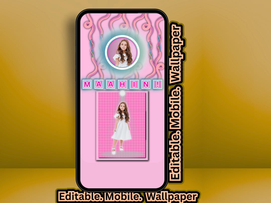 Phone Wallpaper, iPhone Wallpaper, Template Editable , Samsung Phone