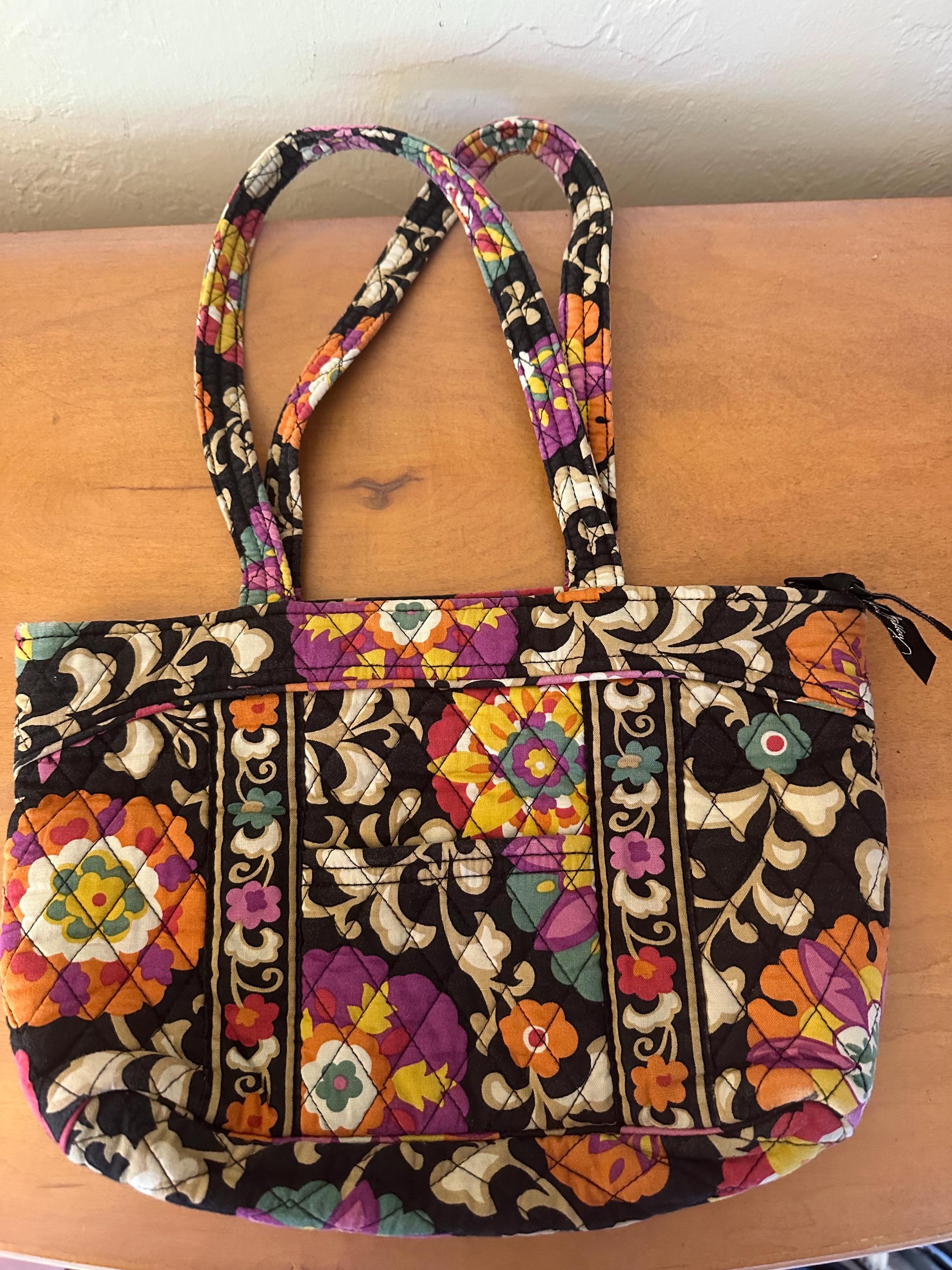 Vera Bradley Quilted Backpack Bookbag Satchel Floral Purse Suzani Print Boho Vera Bradley Suzani - Etsy main image 4