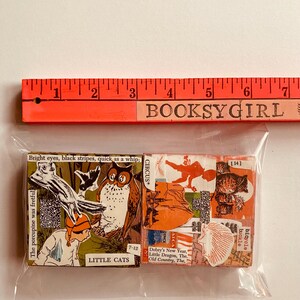 Children's Book Collage Panels, 3 Inch Square Wood Panels, Set of 6 ...